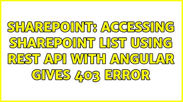 Sharepoint: Accessing sharepoint list using REST api with angular gives 403 error