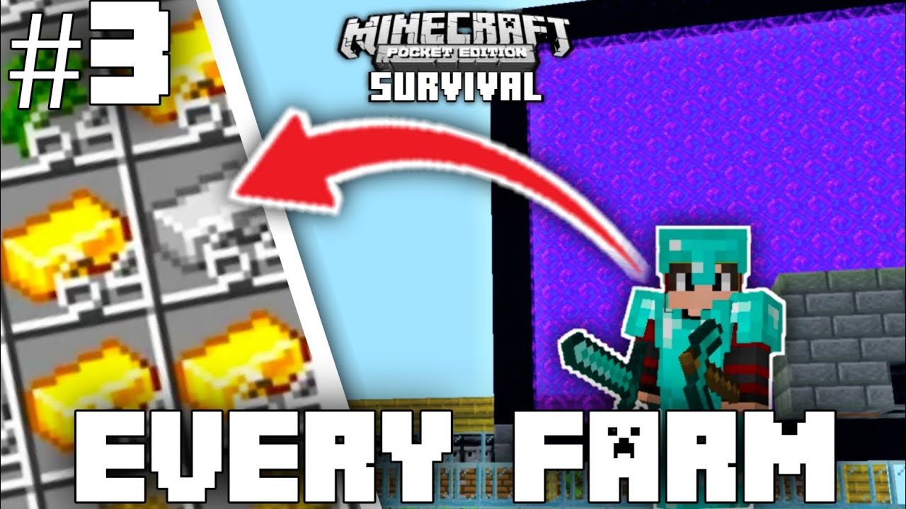I Made Every Starter Farm 🙀 In Minecraft PE Survival (Hindi Gameplay #3 ...