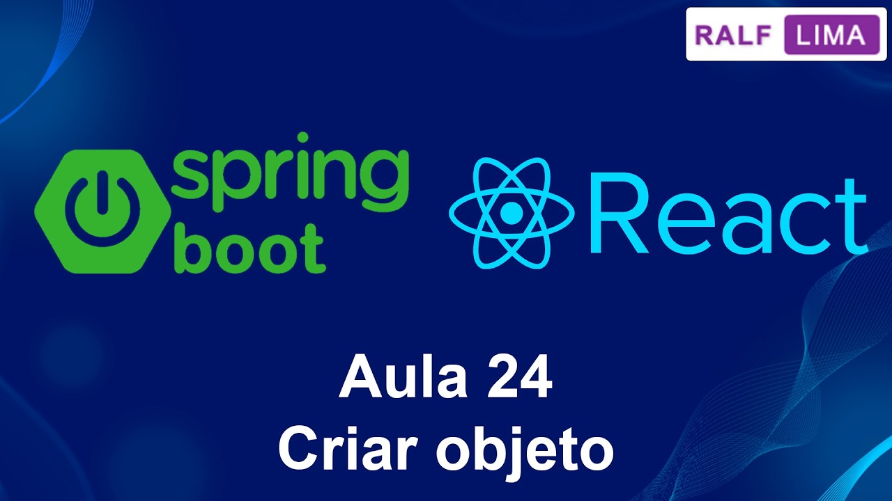 Spring Objeto Spring e React - 24 Criar objeto - YouTube