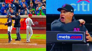 Umpire Gabe Morales Calls No Swing on Whit Merrifield | Mets vs Phillies | 2024 MLB Highlights