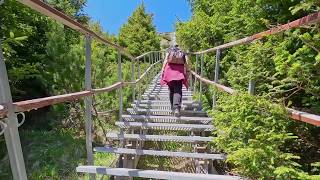 Travel vlog - Danger of bears, snakes, and falling rocks: Hiking on Ceahlau Mount - 4K - Romania - Vanlife