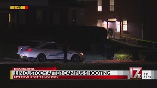 Suspect in custody after person shot at Fayetteville State University