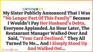 My Sister Publicly Announced That I Was “No Longer Part Of This Family