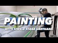 PAINTING DOUG'S 1967 JAGUAR 420G WITH SINGLE STAGE URETHANE