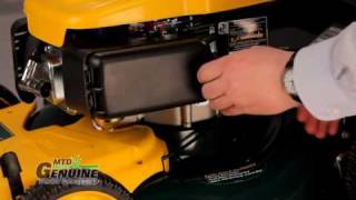 Walk Behind Lawn Mower Air Filter Replacement Instructions