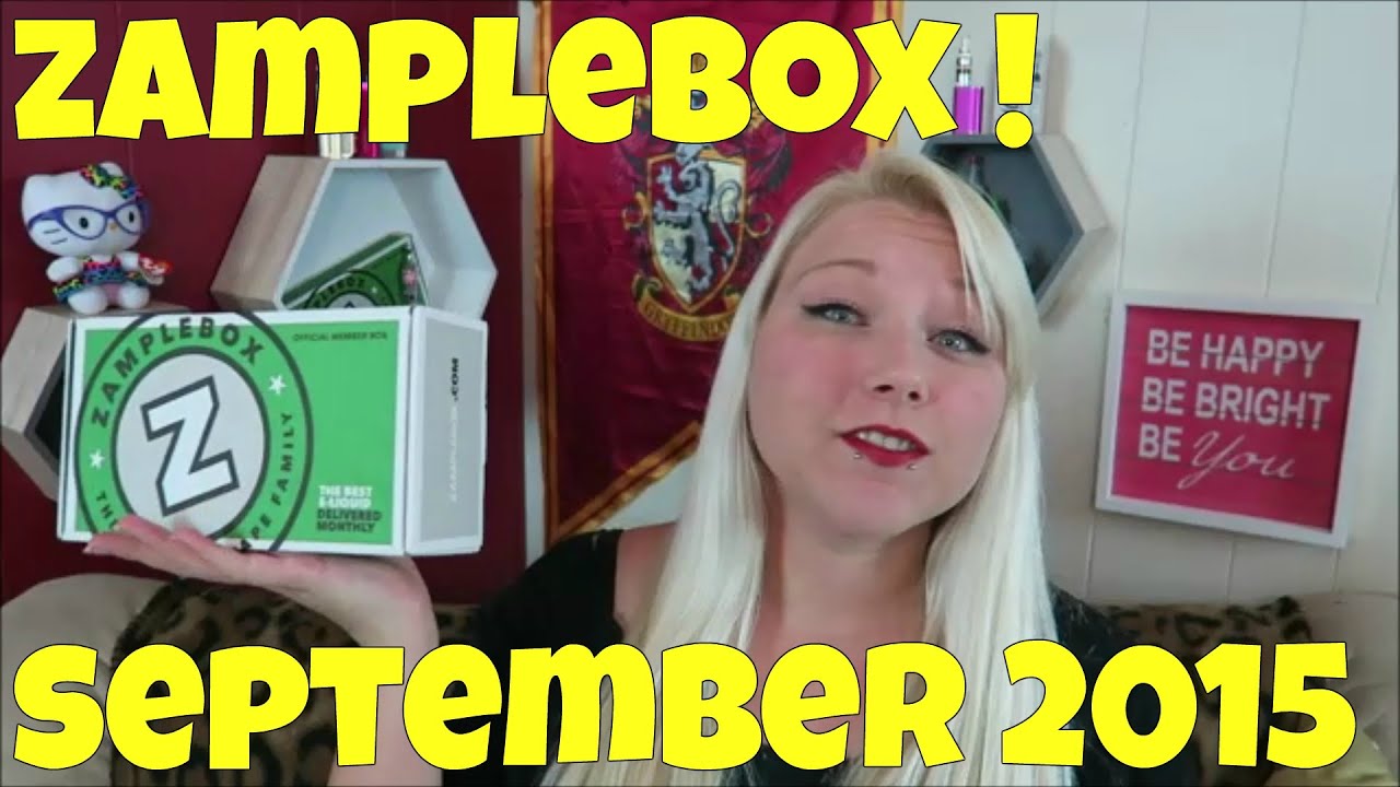 Sept. 2015 ZampleBox!! | TiaVapes Review