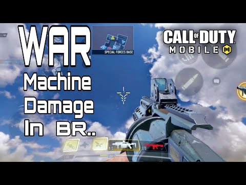 War Machine damage test in Battle Royale Cod Mobile...