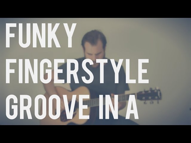 Funky Fingerstyle Groove in A | Tuesday Blues Lesson 100 class=