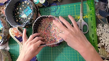 Fabric Snippet Bowl Tutorial Part 3 Ep 2 | Constructing the Bowl