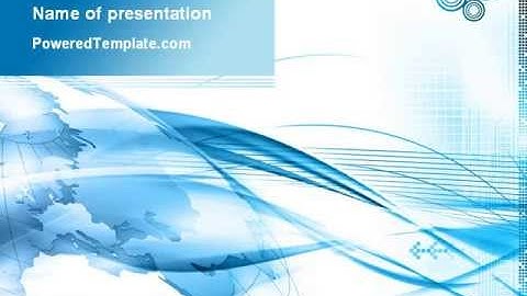 Blue Earth PowerPoint Template by PoweredTemplate.com