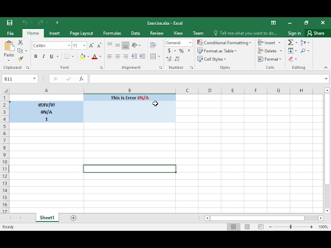 Use the ISNA function to detect cells with the #N/A error (Excel 2016)