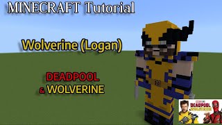 Minecraft Statue Tutorial: Wolverine (Logan) - DEADPOOL & WOLVERINE