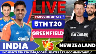 🔴Ind vs Nzl 5th T20 2026 | India vs Newzealand Live Cricket Score & Fan Commentary screenshot 3