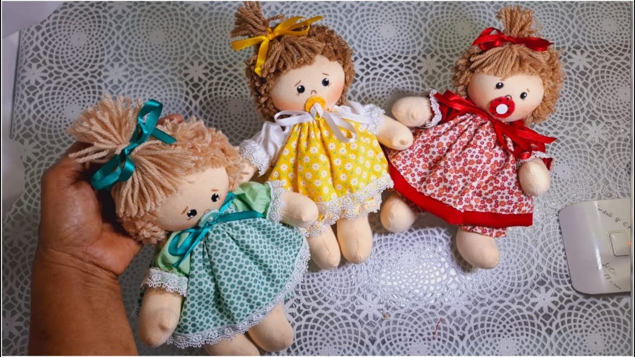 COMO GANHAR dinheiro fazendo boneca pequena 25 CTM! sem ter tanto gasto, e vender rápido.