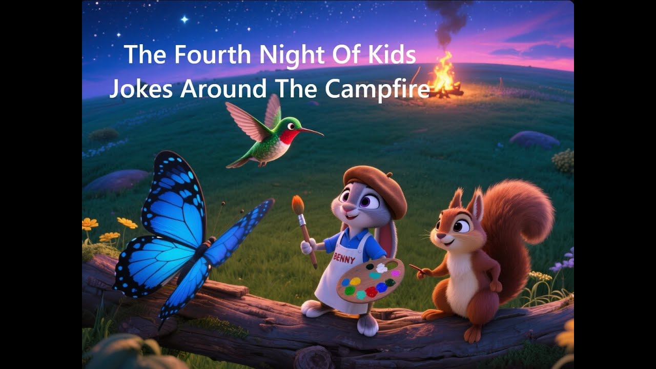 "Benny And Friends: The Fourth Night Of Kids Jokes Around The Campfire" –Cartoon for Kids, Storytime