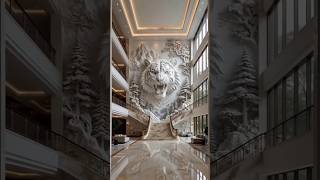 This Giant 3D Tiger Was Made By Hand 😱🐯 #shorts #beforeandafter #viral #trending #architecture #fyp