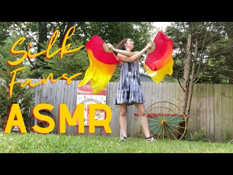 Relaxing Silk Fans Visual ASMR with Lofi Music🔥