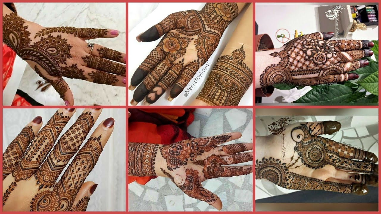 Top Stylish & Elegant Hands Henna Mehndi Designs Collection - YouTube