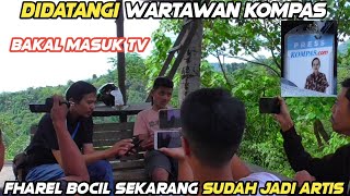 Heboh !!! Didatangi Wartawan Kompas Fharel Bocil Diwawancarai Bagaikan Artis di Sitinjau Lauik