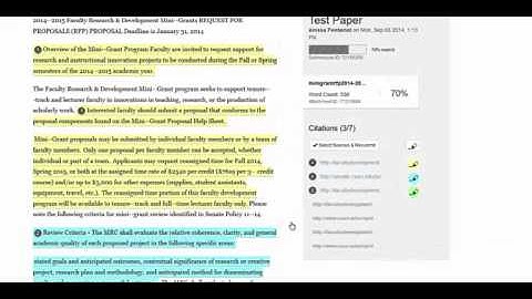 Re-Process a Student Paper (SafeAssign)