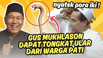 WARGA PATI INI BERIKAN TONGKAT ULAR LANGKA DAN PERTANYAAN SULIT KE KH MUKHLASON ROSYID