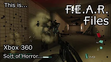 This is F.E.A.R. Files for the XBOX 360