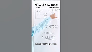 Add 1 to 1000 Numbers| Sum of First 1000 Natural numbers| #Shorts