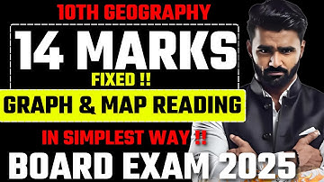 Graph and Map Reading in Simplest Way|10th Std Geography|Board Exam 2025|Pradeep Giri Sir