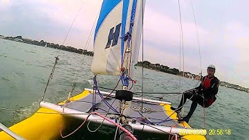 sailing at hill head on dart 16