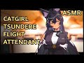 Tsundere Catgirl Luxury Flight Attendant ASMR Airplane Ambience Tingles Assorted Triggers
