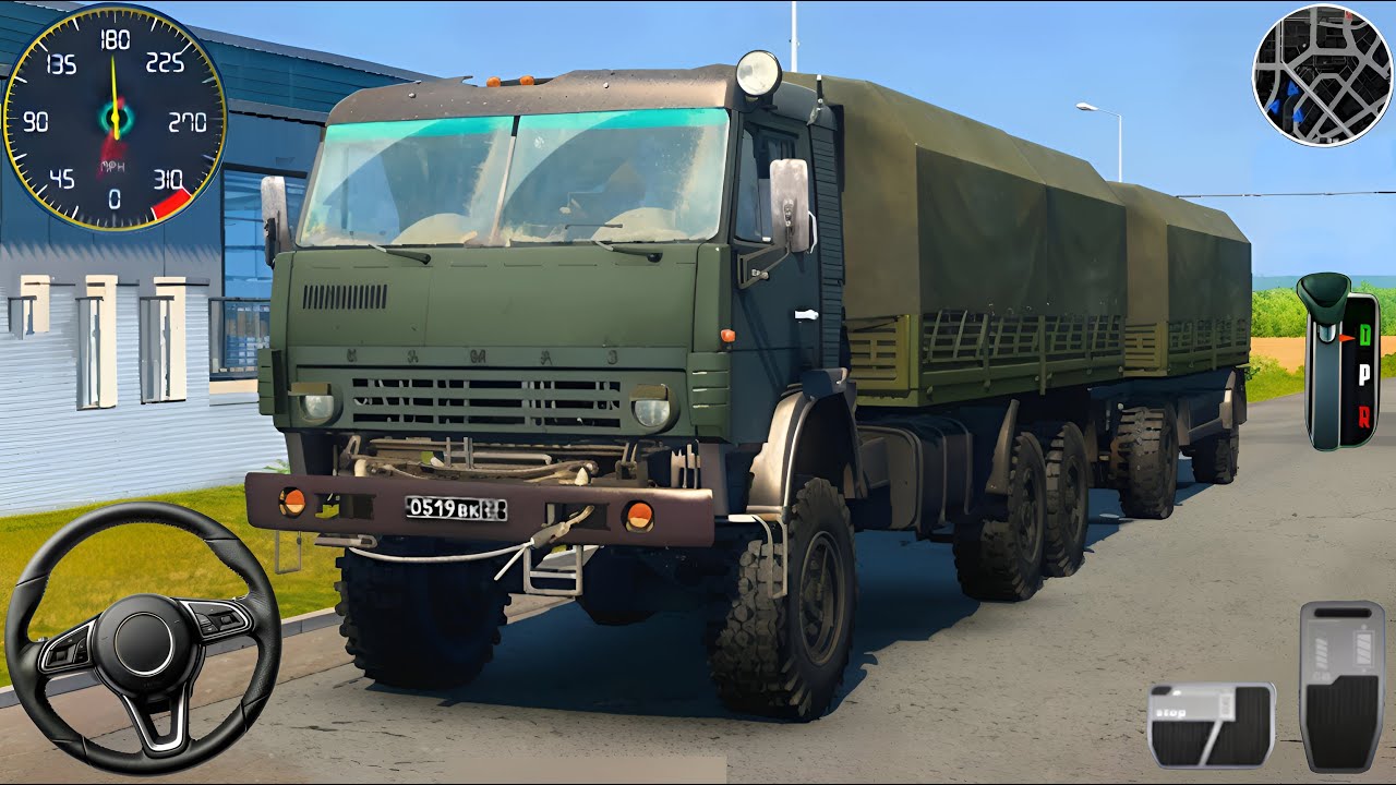 Army Truck Driving Cargo Games 2024 - US Offroad Army Truck Driving 3D : Android GamePlay