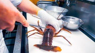 [Rare Food] Eating the whole thing? The soft shell Japanese spiny lobster cooking craftsmanships!