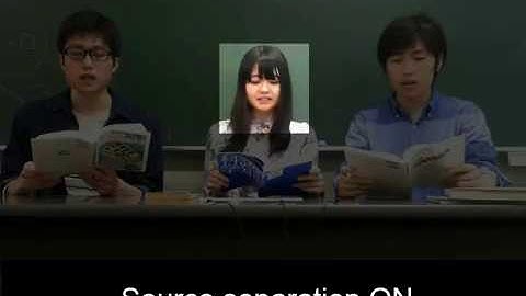 Demonstration of a Blind Source Separation by ILRMA.