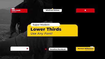 Modern Lower Thirds DaVinci Resolve Template