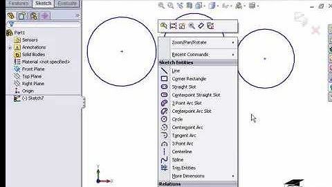 Arcs and Circles Solidworks
