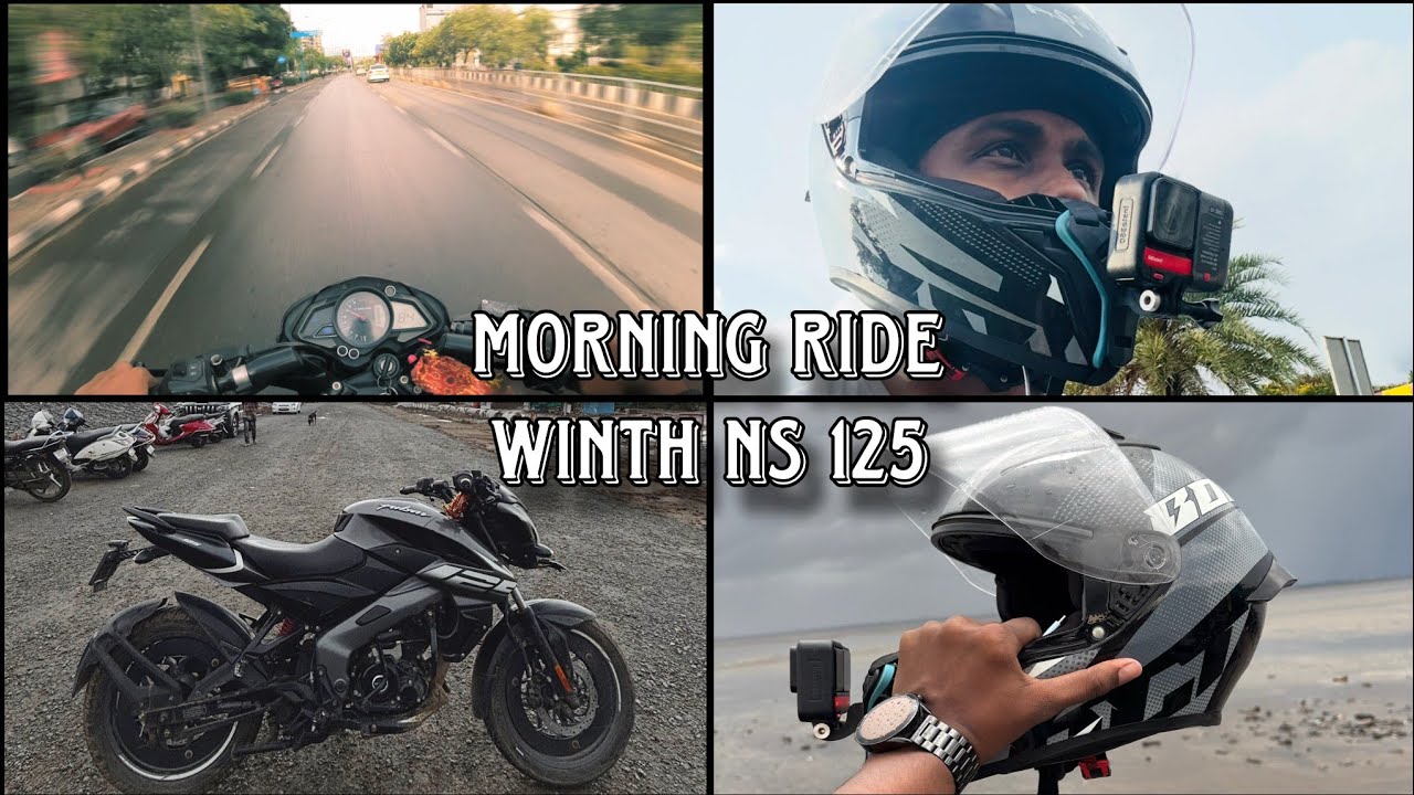 Morning hyper ride | ns125 bs 6 [4k] with amazing weather | colour grading
