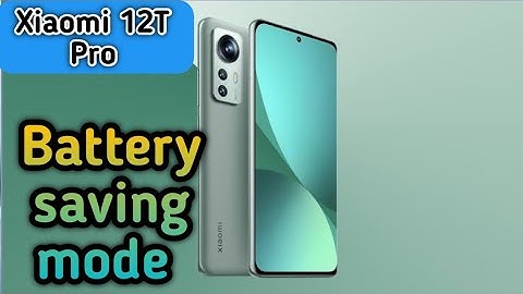 How to enable battery saving mode in Xiaomi 12T Pro, power saving mode enable kaise