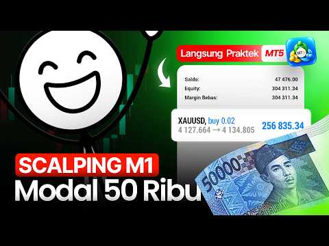 Scalping 1 Menit MODAL 50 RIBU , PROFIT 400%++💸💸(LANGSUNG PRAKTEK)‼️