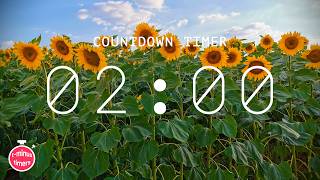 2 Minute 🌻 Summer Fun Countdown Timer! Happy Sunflower Music for Kids, Families & Classrooms screenshot 3
