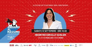 Incontro con Elly Schlein alla Festa del Fatto. L'attacco Meloni