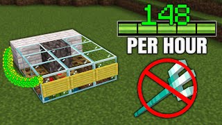 Best XP Farm in Minecraft Bedrock 1.21! (NO Trident)
