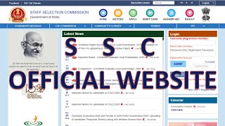 SSC official website ||2021|| screenshot 1