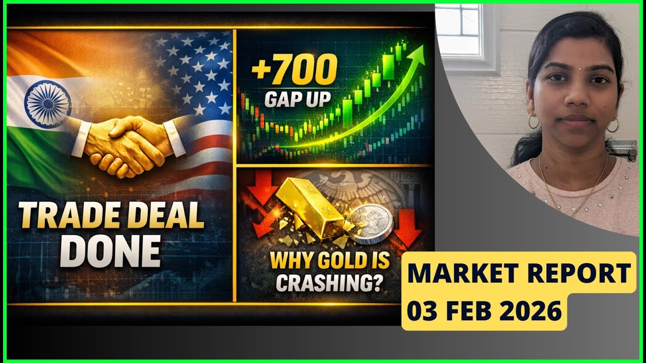 INDIA–US TRADE DEAL DONE! 🚀 700 POINT GAP UP? | Pre Market Report – 3 Feb 2026 | 