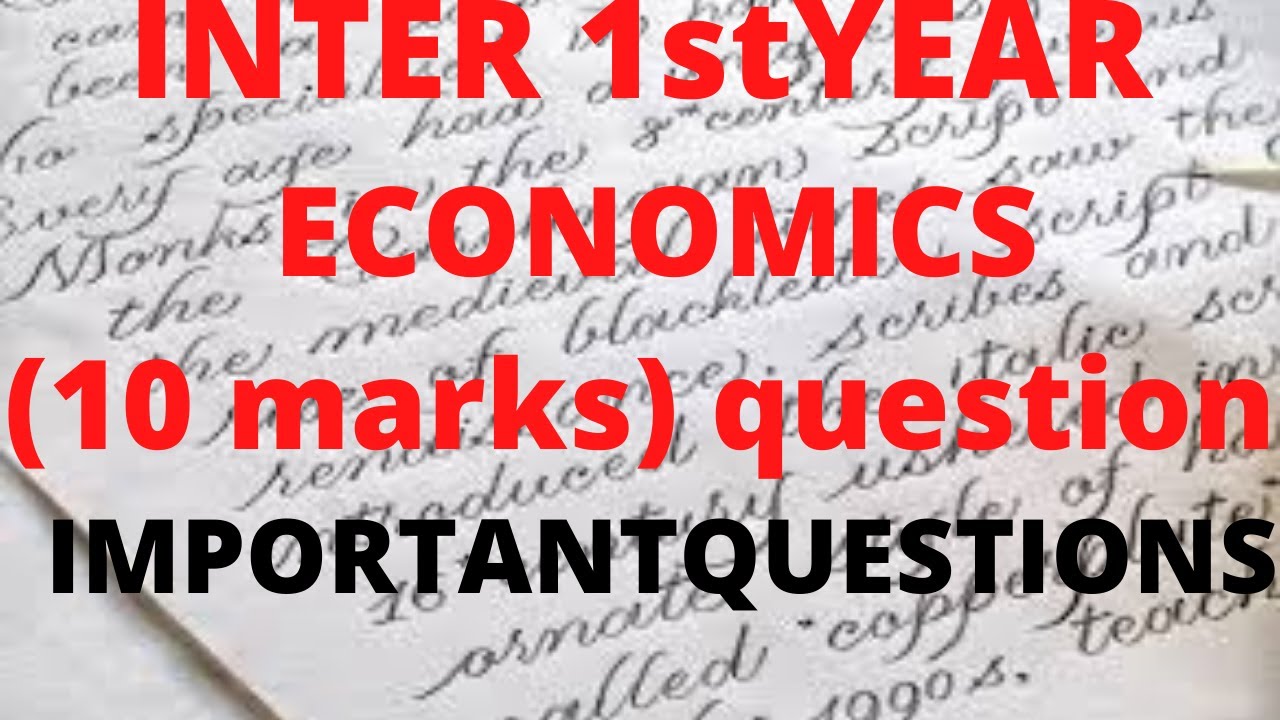 INTER 1ST YEAR ECONOMICS IMPORTANT QUESTIONCEC|MEC|HEC|INTER IMPORTANT QUESTION|ECONOMICS QUESTIONS