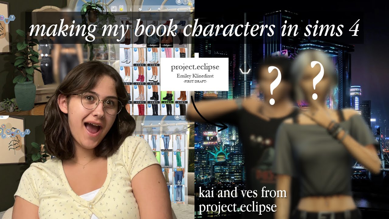 make my book characters in sims 4 ⋆˚✿˖ [talking about ves and kai from project.eclipse]