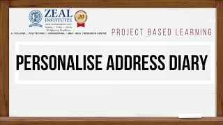 Personalise Address Diary using python