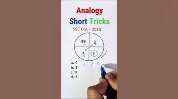 Missing Number Reasoning Short Tricks #ssccgl #ssc #sscchsl