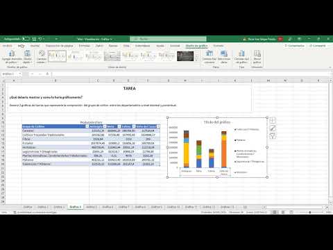 Visualización de gráfico de Barras Apilado - Excel
