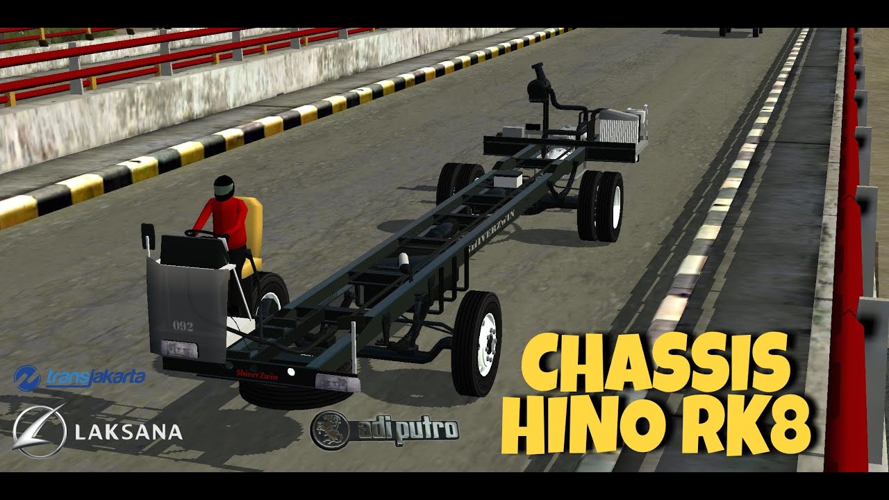MOD BUSSID CHASSIS HINO RK8 - YouTube