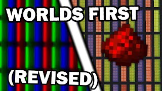 I made the WORLDS FIRST PIXEL DISPLAY in Minecraft (again)